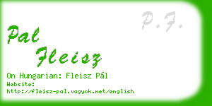 pal fleisz business card