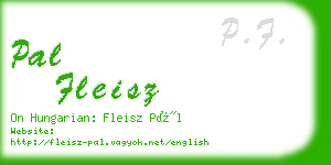 pal fleisz business card